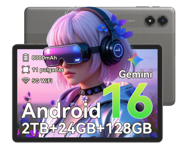 Tablet Tabwee Android 16 Tableta 24 Gb 256 Gb Rom/2 Tb Fhd