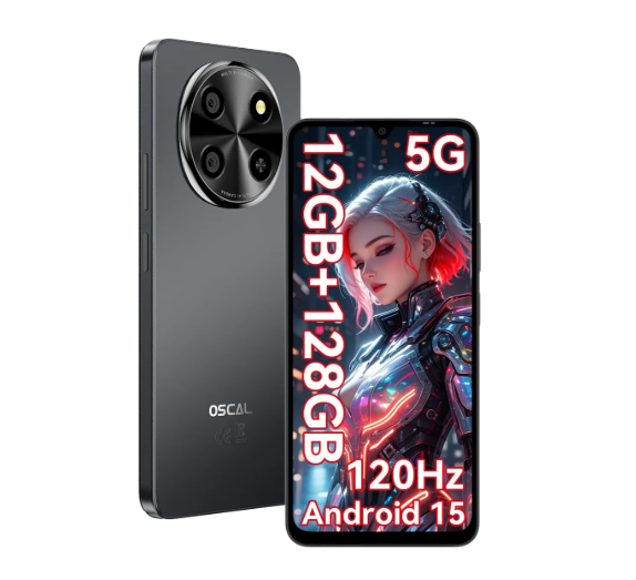 Celular Oscal® 5g Tiger Lite Dual Sim Celulares 12gb Ram 128gb/2tb Tf Rom 6.8inch