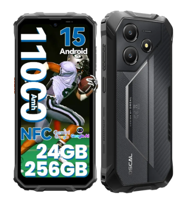Celular Oscal Marine Lite (2026) -11000 mAh RAM 24 GB ROM 256 GB Celulares, Robusto, NFC, android 15 phones, 2 TB