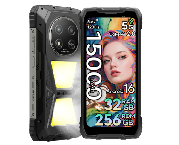 Celular Blackview Rock 2 Pro 32gb Ram 256gb 15000mah Carga Rápida