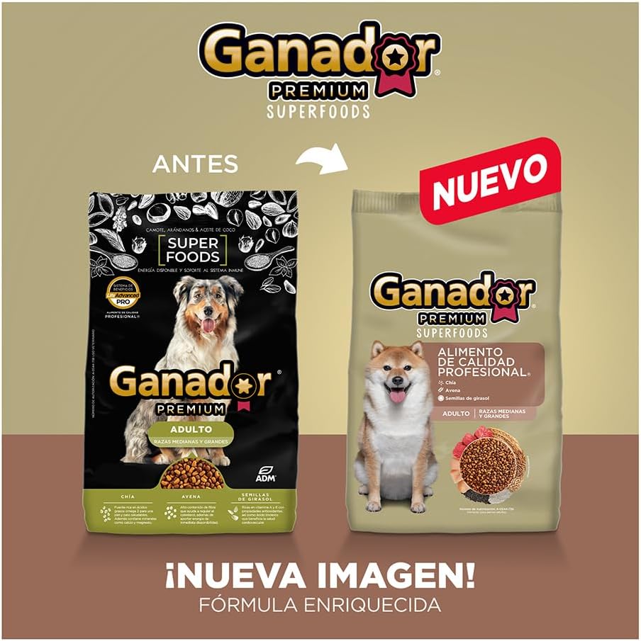 Ganador Premium Superfoods 20kg, Alimento para Perros