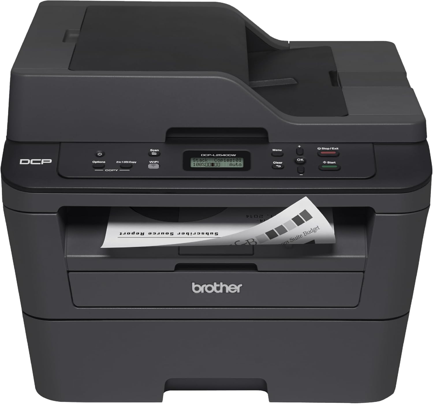 Brother Impresora Multifuncional Láser 3 en 1, Impresión, Copiado y Escaneado| Impresión Dúplex, Inalámbrica