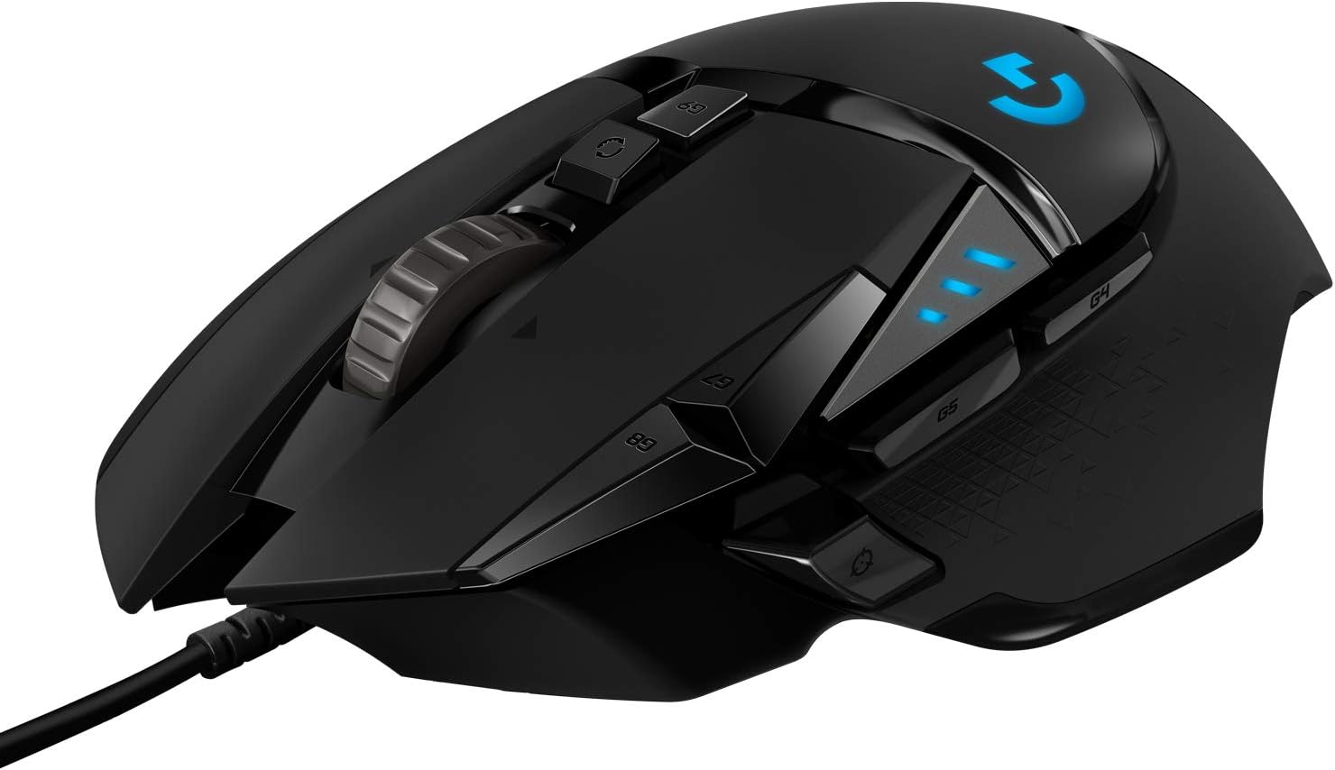 Logitech G502 Hero Mouse Gamer RGB para PC, Sensor Hero 25K 25,600 dpi