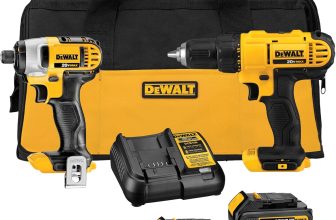 DEWALT Taladro y Llave de Impacto, 20V Máx, Incluye 2 Baterías, Cargador y Bolsa