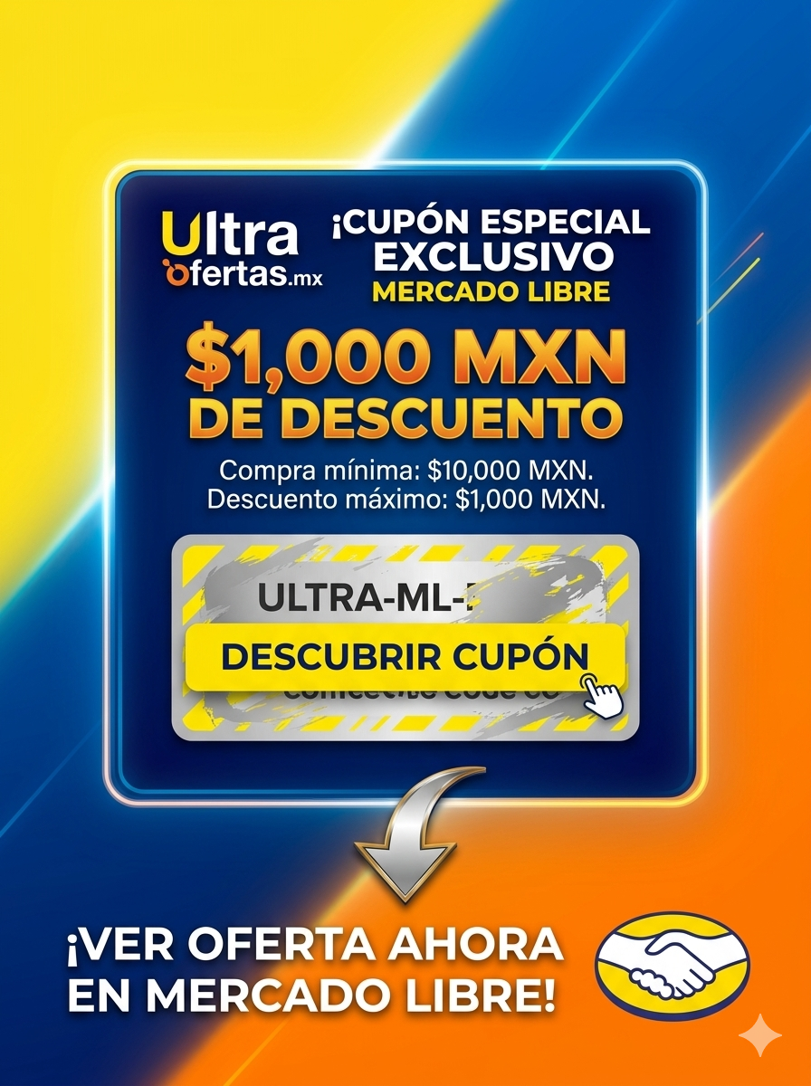 Mercado Libre: cupon de $1000 | compra min. $10,000 | descuento max. $1000