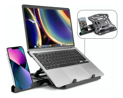 Base Soporte Para Laptop Giratorio Ajustable Portátil Negro QZY66