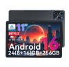 Tablet Android 16 11 pulgadas 24GB RAM 256GB 5G WiFi Negro Tabwee W90 SIM 4G LTE