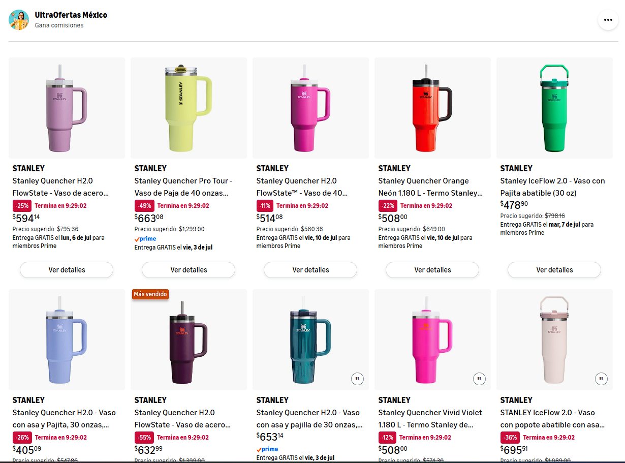 Lista de Ofertas en Vasos y termos de la marca Stanley!