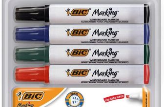 BIC Marcadores de Pizarrón, Borrado Fácil, Olor Suave