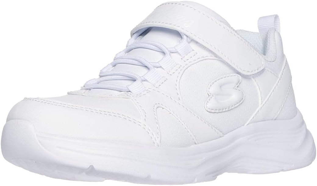 Skechers Kids Girls’ Glimmer Kicks Sneaker White 13.5 Medium US Little Kid