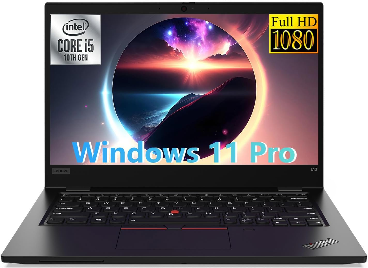 Lenovo ThinkPad L13 Business Laptop, 13.3-Inch FHD (1920×1080) IPS