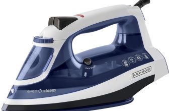 Black+Decker Plancha de Vapor Even Steam con Suela Cerámica y Potente Golpe de Vapor