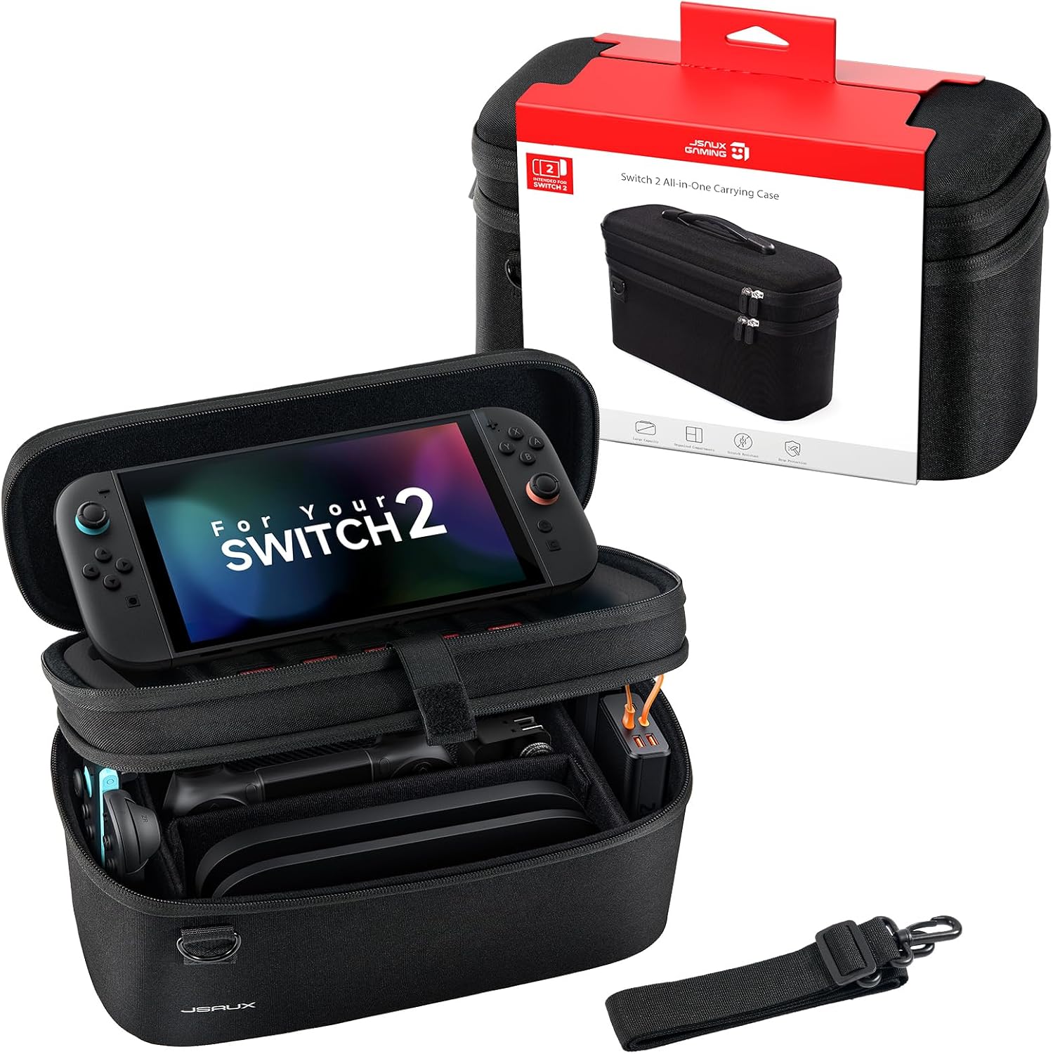 Estuche de transporte todo en uno para Nintendo Switch 2