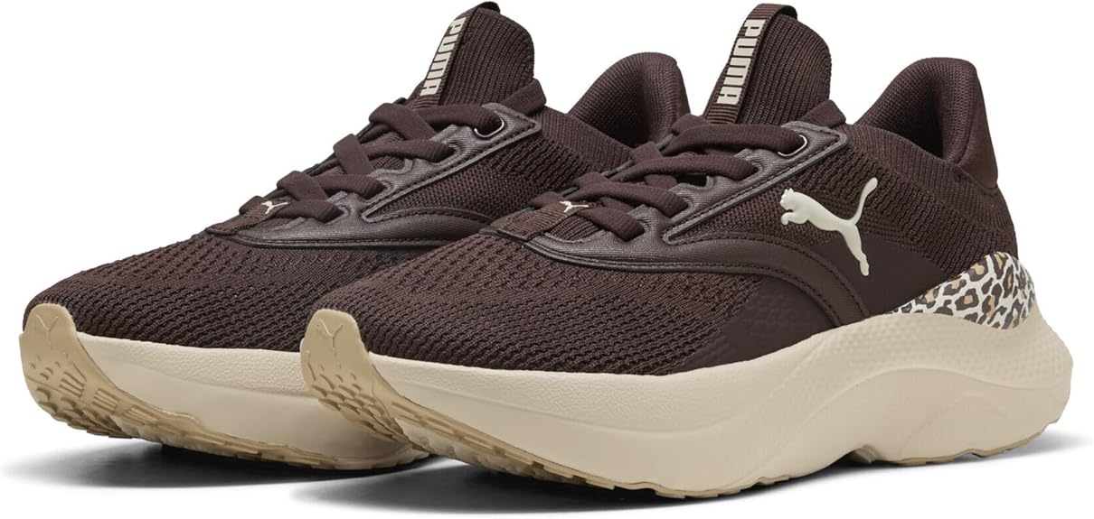 PUMA, Tenis para Correr Softride Mayve Animal, Mujer, Café, Talla 25