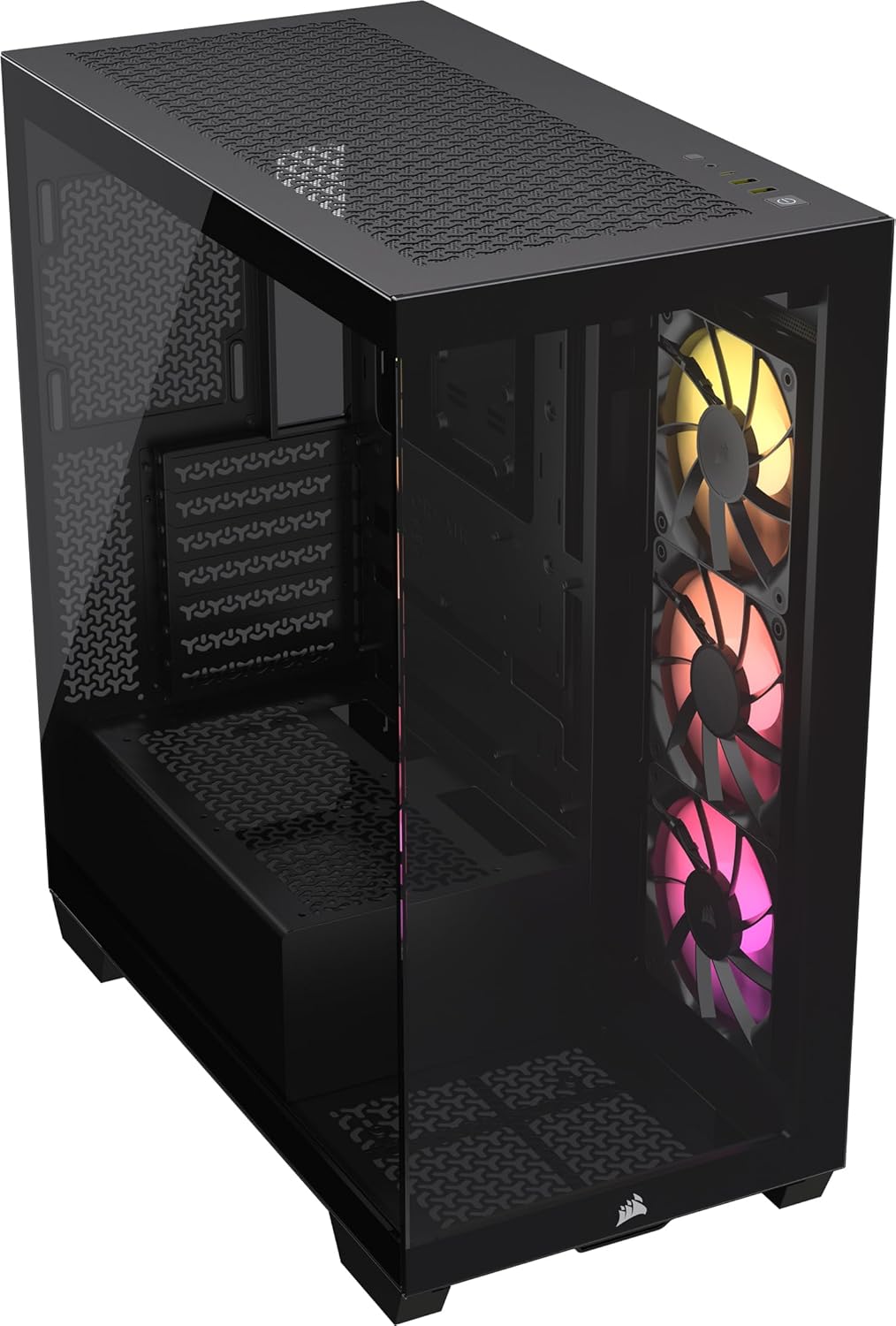 3500X ARGB Media-Torre ATX Caja de PC de Doble Cámara – Cristal Templado Panorámico – Compatible