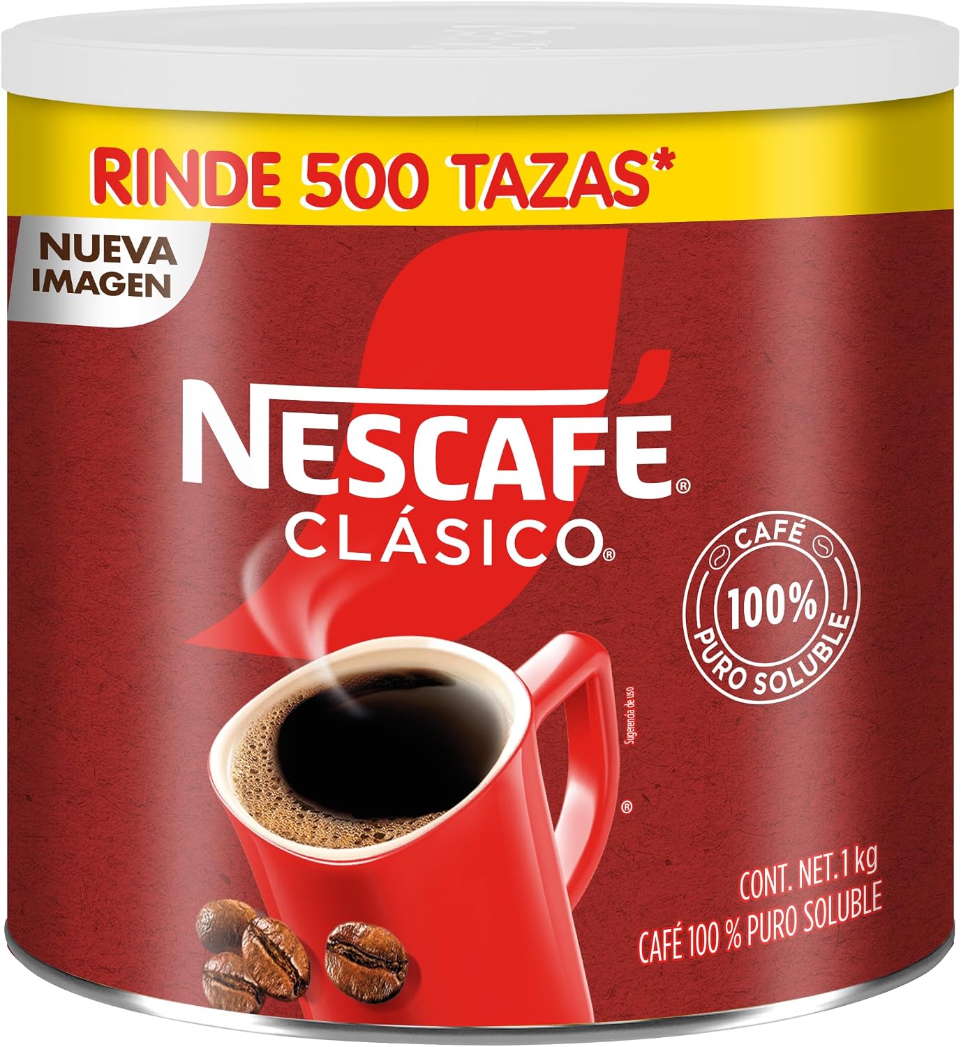 Nescafé Clásico Café 100% Puro Soluble Bote de 1Kg