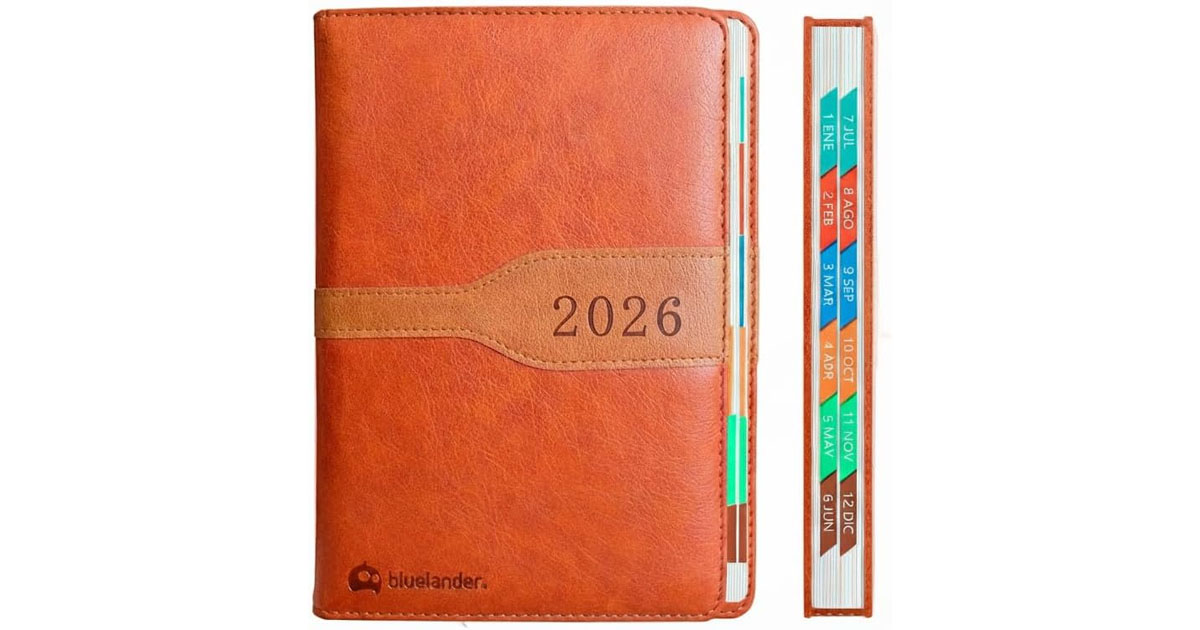 Bluelander Agenda 2026, Planificador Diario, Semanal y Mensual