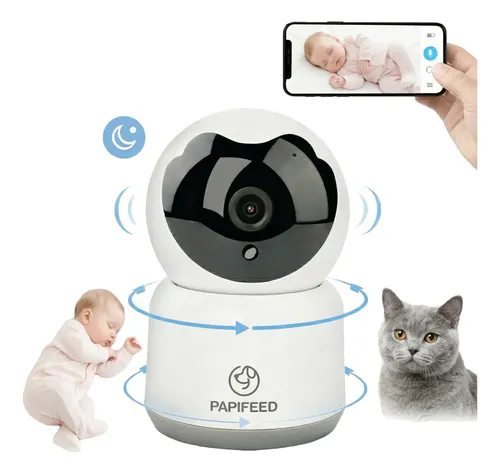 Cámara Seguridad WiFi 1080p 360° Visión Nocturna