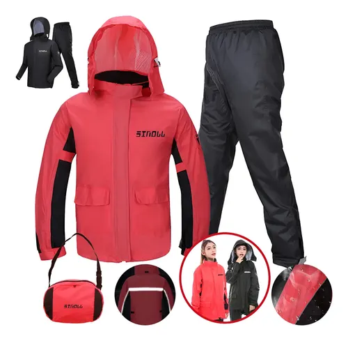 Mercado libre: Traje Impermeable Reflectante para Motos Femenino