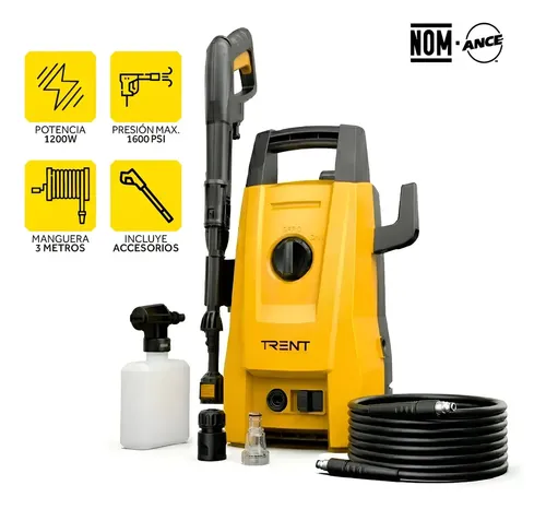 Mercado libre: Hidrolavadora Eléctrica 1200W 1600 PSI Portátil