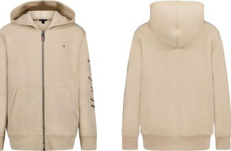 Tommy Hilfiger – Sudadera con Capucha de Forro Polar de Manga Larga con Cierre Completa para niños y