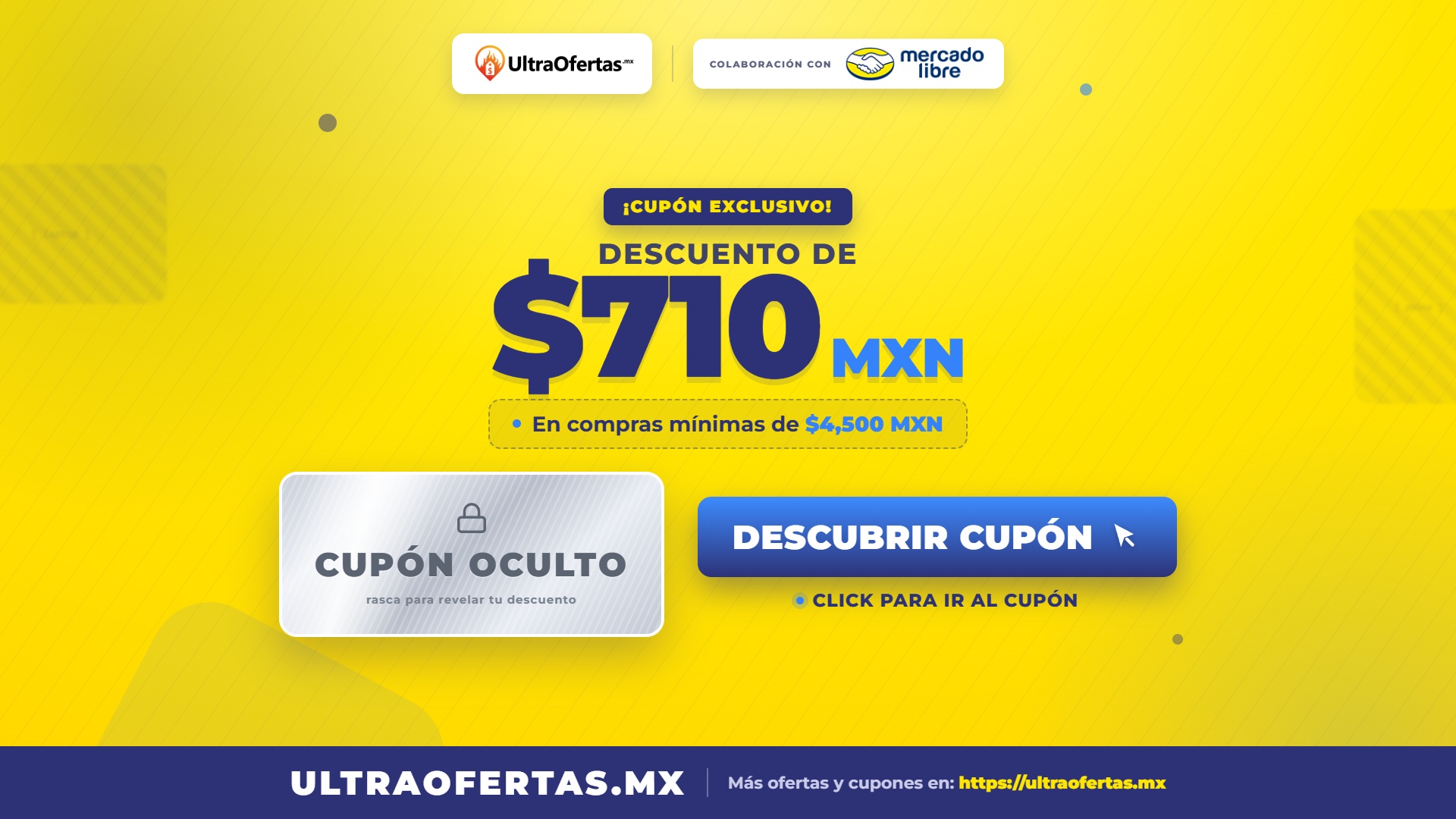 Mercado Libre: 15% descuento con HSBC | Compras mín $4500 | Topado a $710