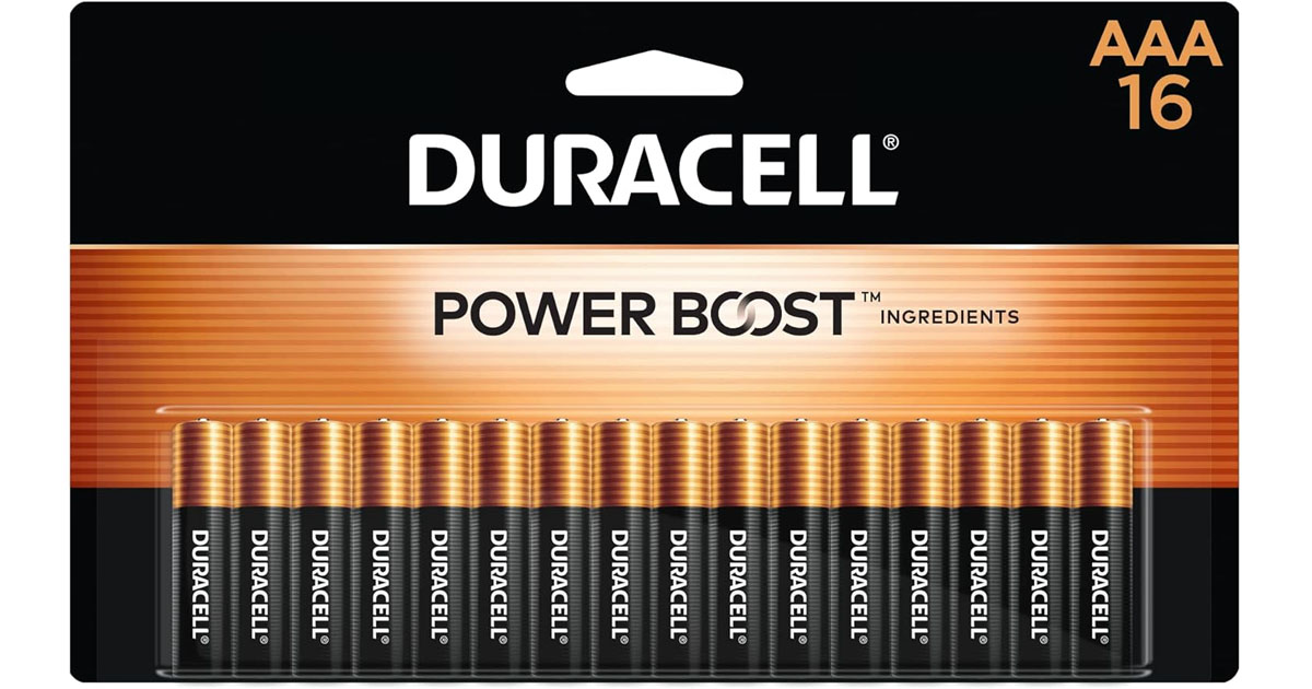 Baterias Duracell AAA 16 pz Alkaline Batteries