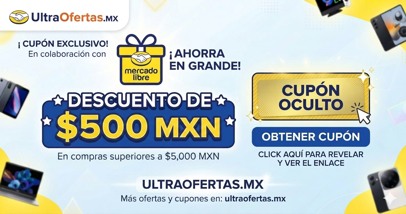 Mercado Libre: Cupón de $500 | compra min. $5000