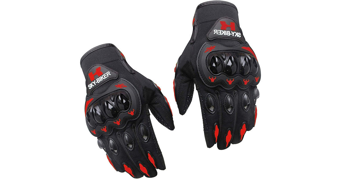 hanylish Guantes para Motociclista, Antideslizante