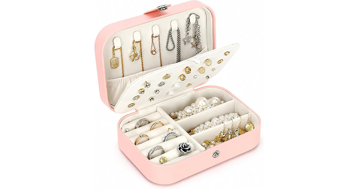 Bluelander Joyero, Alajero Organizador de Joyas para Anillos, Collares