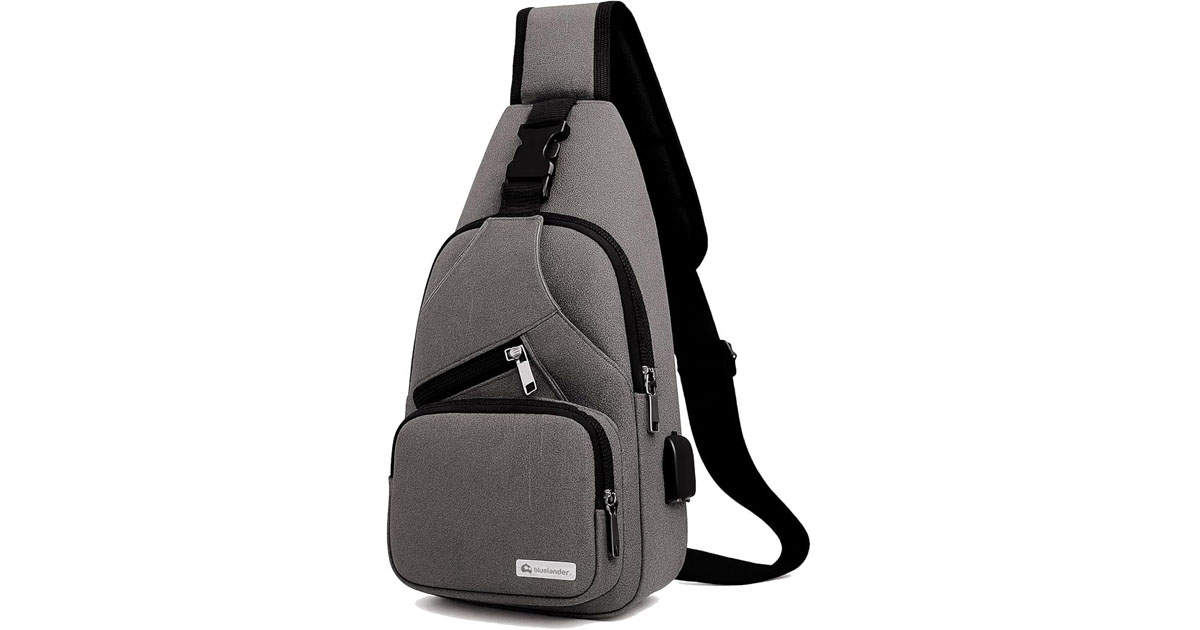 Bluelander Mochila Cruzada Antirrobo Impermeable