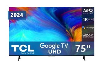 Pantalla TCL 75″ UHD 4K Google TV 75S451G