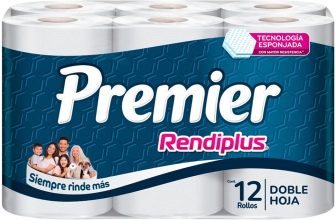 Premier Papel Higiénico Rendiplus 12 Rollos 300 hojas (al 3×2 – $138 x 3)