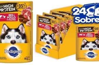 Pedigree – High Protein Alimento para Perro Adulto, Sabor Res y Pollo