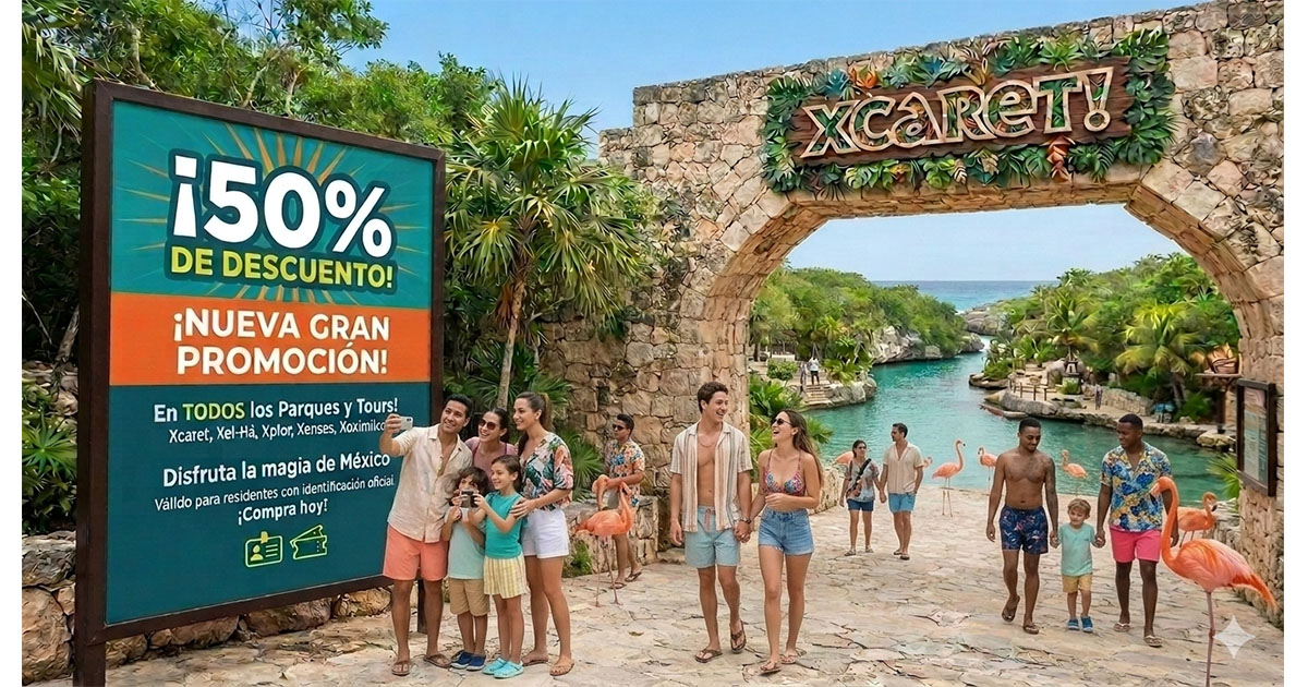 Xcaret Premia a la Afición: ¿Cómo reclamar el 50% de descuento tras el Mundial 2026?