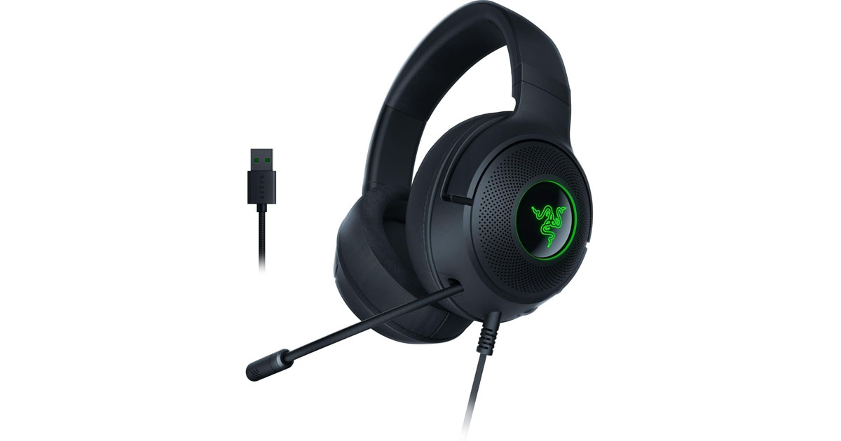 Razer Kraken V3 X – Auriculares para Juegos con cableado: Sonido Envolvente 7.1