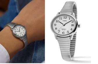 Timex Easy Reader Reloj para mujer, Acero Inoxidable