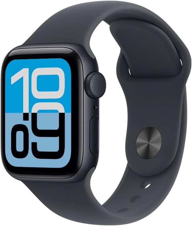 Apple Watch SE 3 GPS caja de aluminio color medianoche de 44 mm y correa deportiva color medianoche