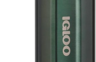 Igloo – Vaso de Acero Inoxidable de 591 ml, Flip ‘n’ Sip, Abeto