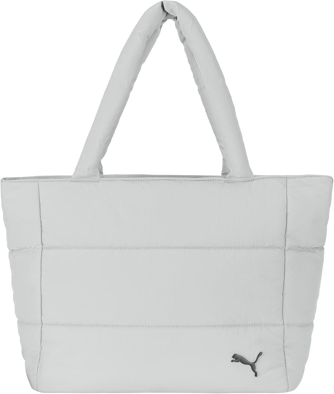 – Bolso de felpa para mujer, Gris claro frío, Large, Bolso de peluche