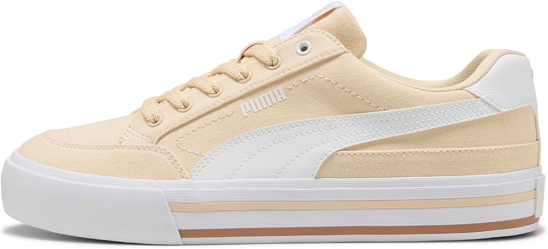 PUMA, Tenis Casuales Court Classic Vulc FS, Unisex, Amarillo, Talla 27
