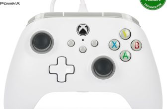 PowerA Control Alámbrico para Xbox Series X|S y Xbox One – Blanco – Licencia oficial de Xbox –