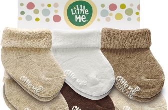 Little Me Baby Socks – Paquete de 6 calcetines de rizo para recién nacidos