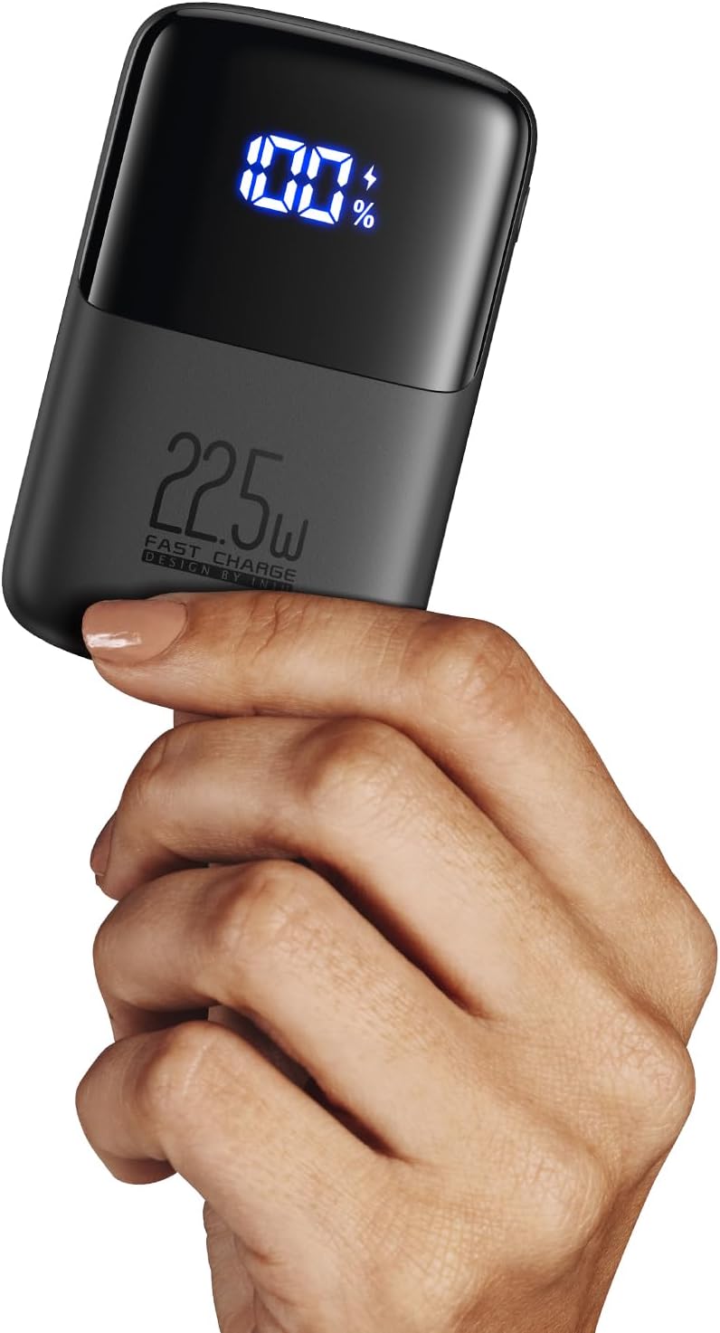 Power Bank El más Pequeño 10000mAh, Batería Externa 22.5W Carga Rápida