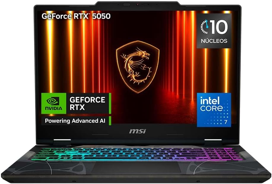 Laptop Gaming Cyborg 15 NVIDIA RTX 5050 Procesador Intel® Core™ 7 240H 16GB RAM 512GB SSD 15.6″ FHD