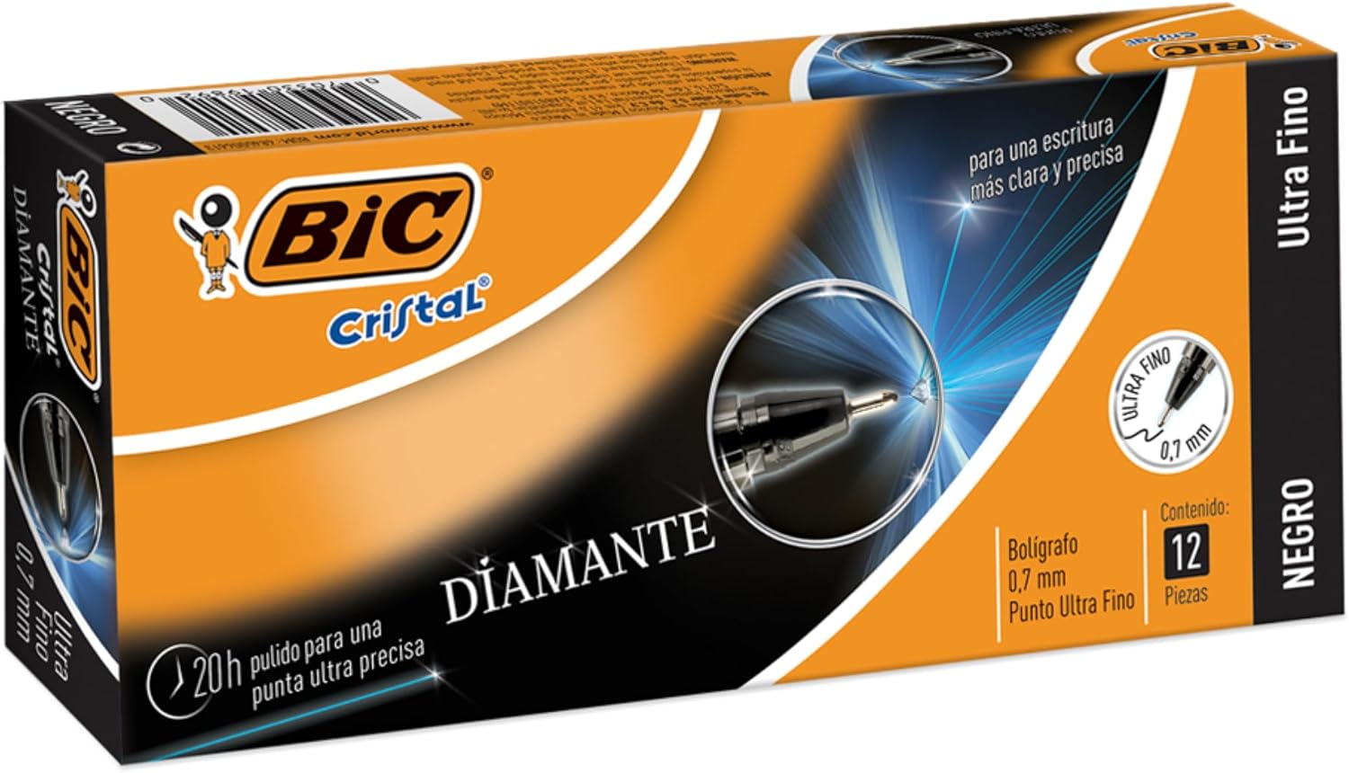 BIC, Bolígrafo de Punto Ultra Fino, Pluma Clásica