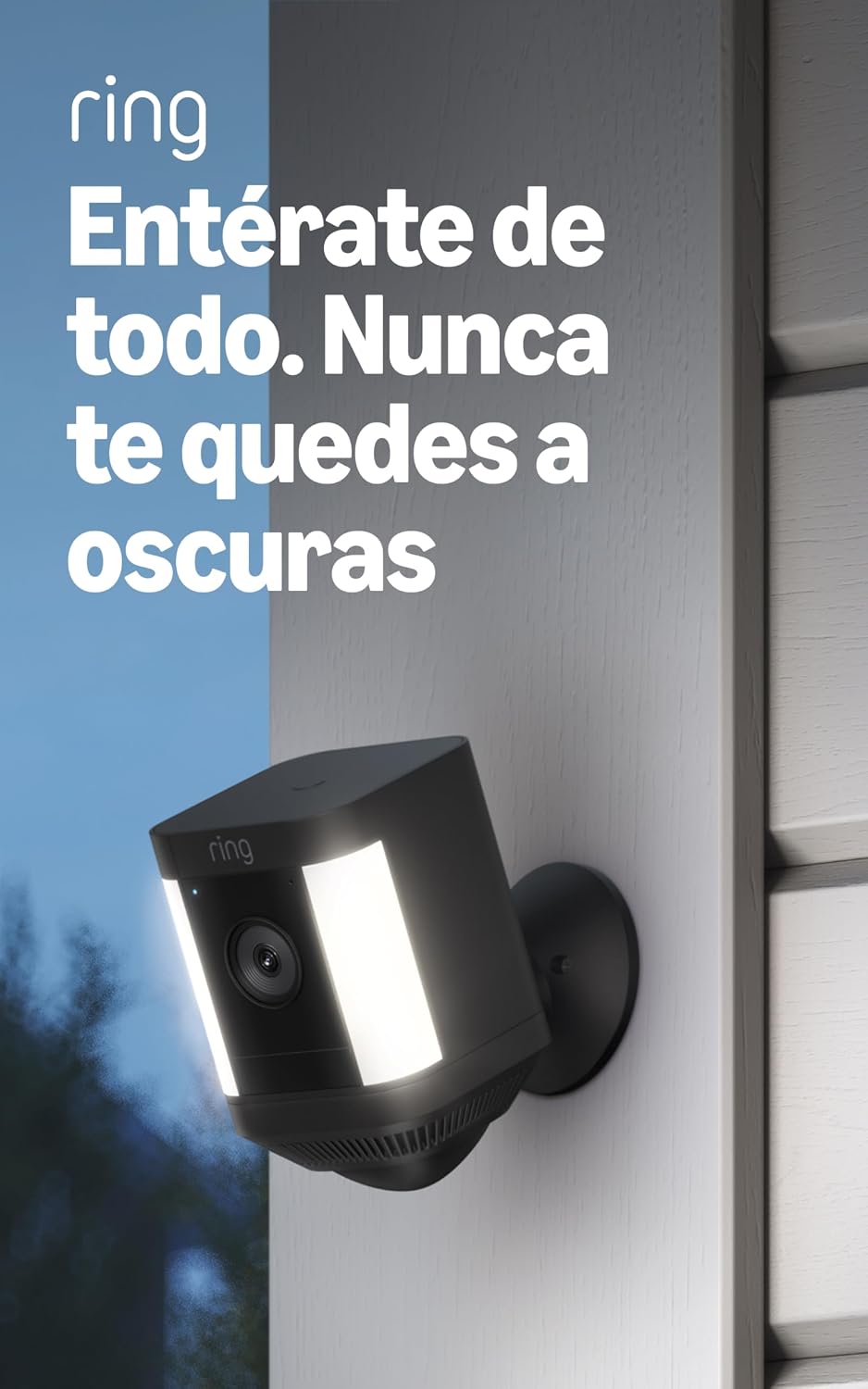 Cámara con luz de enfoque inalámbrica Ring  – Comunicación bidireccional