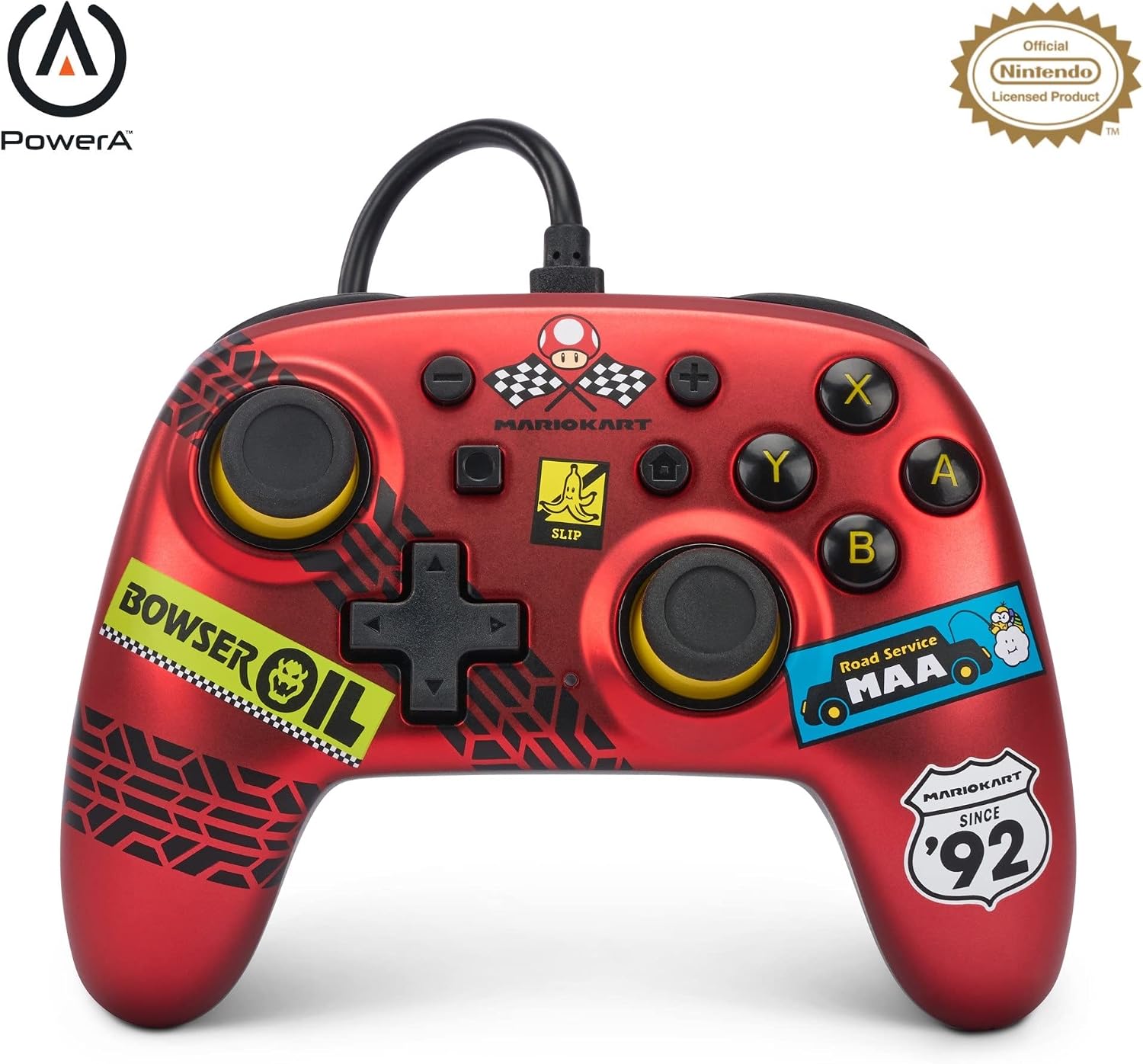 PowerA Nano Wired Controller for Nintendo Switch – Mario Kart: Racer Red