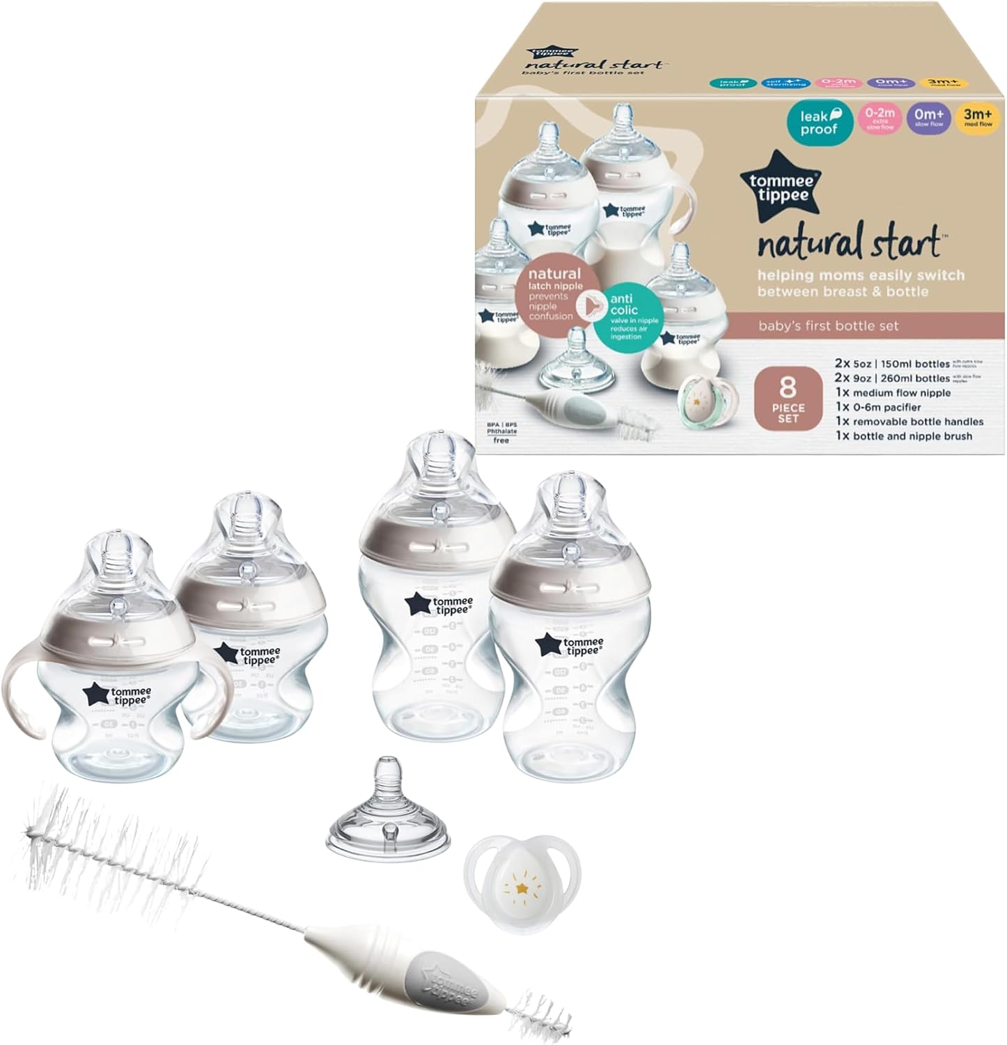 Tommee Tippee Natural Start Baby’s First Bottle Set