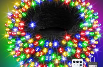 300LED Luces Navideñas Multicolor, Luces de Navidad Para Exterior